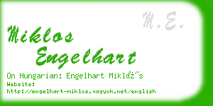 miklos engelhart business card